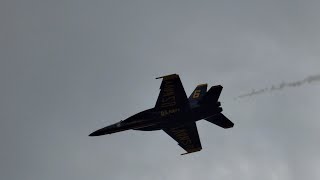 Last Minute Arrival for the US Navy Blue Angels ahead of the first airshow of the weekend [upl. by Yzmar]