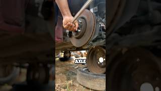 Axle Nut Removal mechanic car fix [upl. by Settera]