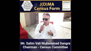 Mr Salim Vali Muhammad Dangra  Chairman Census Committee [upl. by Barbe23]