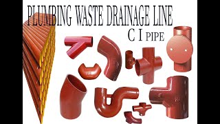 plumbing waste drainage lineC I pipe fittings fitting namesworkings trainingby RamnathPandit [upl. by Otcefrep]