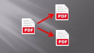 How to save each page in a PDF in a separate file [upl. by Torey]