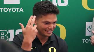 Oregon Football QB Dillon Gabriel previews 2024 season [upl. by Carma15]