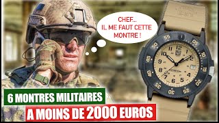 6 Montres Militaires A Moins De 2000 Euros [upl. by Haimerej]