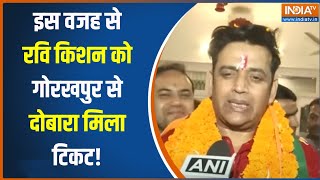 BJP Candidate First List News  Gorakhpur Loksabha सीट से Ravikishan को टिकट मिला सुनिए क्या कहा [upl. by Ramedlab960]