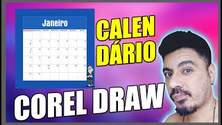 COMO CRIAR CALENDARIO ATUALIZADO NO COREL DRAW [upl. by Daffi]