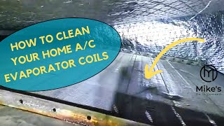 Cleaning Home AC Evaporator Coils [upl. by Merideth72]