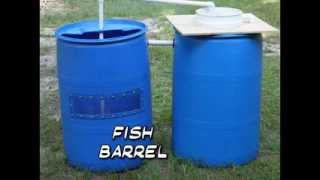 Recirculating Aquaculture System Made from Barrels Barrelponics [upl. by Paulson]