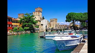 Lago di Garda Sirmione Gardasees Lake Garda Italy [upl. by Ordnael]