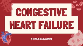 CONGESTIVE HEART FAILURE  Adult Health Nursing  causes cardiology congestiveheartfailure [upl. by Notserc621]