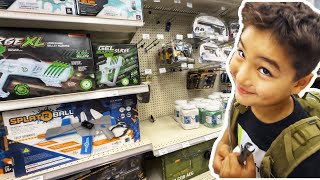 Gel Blaster Battle The Shopping Vlog [upl. by Rock]