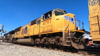 UP Flared SD70M Trails on NS 19M on a Beautiful Day in Christiansburg VA  3212024 [upl. by Nilre]