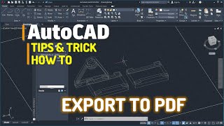 AutoCAD How To Export To Pdf Tutorial [upl. by Bultman]