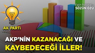 AKP ANKETİNDE İŞTE AKP’NİN KAZANACAĞI VE KAYBEDECEĞİ YENİ İLLER [upl. by Yllak]