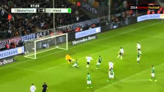 Deutschland Irland 30 Bartels ard Goals WM 2014 Qualifikation [upl. by Weikert536]