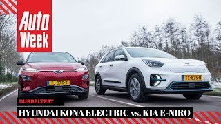 Hyundai Kona Electric vs Kia eNiro  AutoWeek Dubbeltest  English subtitles [upl. by Ragen]