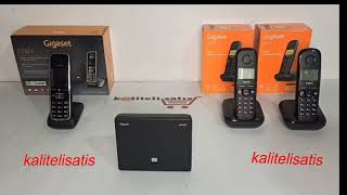 Gigaset Analog ampIP Dect Telsiz Kablosuz Telefon Santrali [upl. by Kramnhoj122]