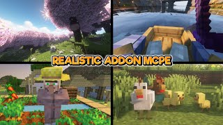 BEST REALISTIC ADDON MCPE ModAddon Physics Realistic Di MCPEMCBE TERBARU [upl. by Ambros785]