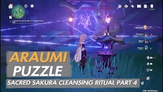 Genshin Impact  Araumi Puzzle  Sacred Sakura Cleansing Ritual  Part 4 [upl. by Alburga978]