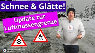 Winterwetter geht in eine neue Runde  Schneeschauer und Luftmassengrenze [upl. by Brower]