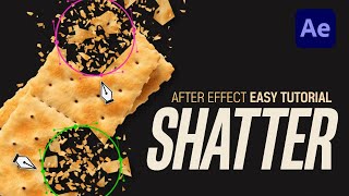 After Effects Shatter broken Easy Tutorial l 부셔지는 효과 [upl. by Ledah]