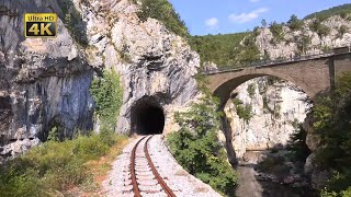 4K CABVIEW Mokra Gora  Višegrad Tunnel bats Rzav river canyon Serbian  Bosnian border crossing [upl. by Utham]