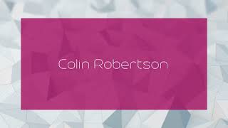 Colin Robertson  appearance [upl. by Silvers]