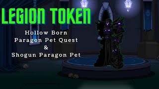 LEGION TOKEN FARM BOT  AQW  HollowBorn amp Shogun Paragon pet Quest Quick and Simple [upl. by Anairdna]