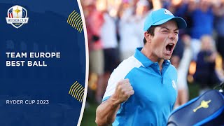 Team Europe Best Ball  2023 Ryder Cup [upl. by Thirza]