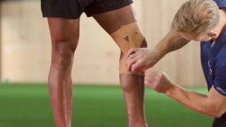 Elastoplast How to strap and support the knee [upl. by Noremmac]