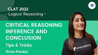 CRITICAL REASONING INFERENCE AND CONCLUSION  Tips and Tricks l CLAT 2022 l Richa Pandey [upl. by Cortie193]