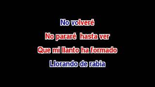 NO VOLVERE KARAOKE ESTILO MARIACHI PARA VOZ DE MUJER [upl. by Ramos]