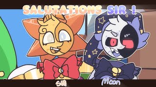 Salutations Sir   Animation meme  Flipaclip  Sundroprise and Moondrop [upl. by Eillak]