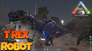 DAPAT TREX ROBOT AKIRNYA DAN MENJELAJAHI LAUTAN   ARK SURVIVAL EVOLVED 10 [upl. by Amary606]