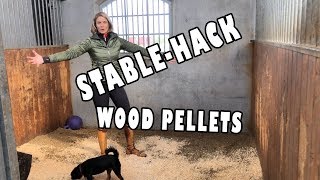 STABLE HACKS easily the best bedding for your horse stalltips [upl. by Jaymie]