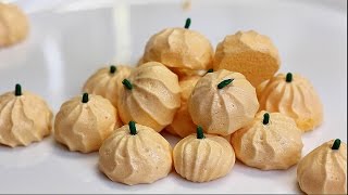 EASY PUMPKIN MERINGUE COOKIES RECIPE [upl. by Nylaroc]