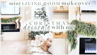 CHRISTMAS DECORATE WITH ME amp LIVING ROOM MAKEOVER ✨ entryway staircase amp putting up the tree [upl. by Demetra]