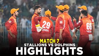 Full Highlights  Stallions vs Dolphins  Match 7  Bahria Town Champions Cup 2024  M9A1K [upl. by Ydnik529]