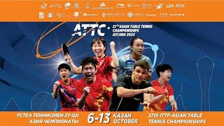 TABLE 5 DAY 2  27th ASIAN TABLE TENNIS CHAMPIONSHIPS  ASTANA 2024 [upl. by Haik]