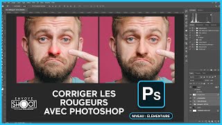 Corriger les rougeurs avec PHOTOSHOP [upl. by Dygert]