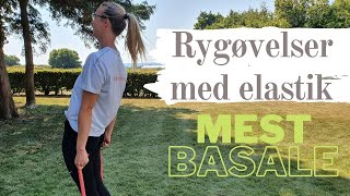 Rygøvelser Med Elastik  Prøv 3 Basale Øvelser Mod Ondt i Ryggen 12 [upl. by Krisha]