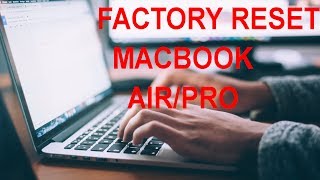 Factory Reset MacBook Air Pro Restore MacBook To Factory Settings [upl. by Seaman]