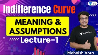 Indifference Curve  Meaning amp Assumptions  Lec1  Nov 2021  Eco  CA Foundation  Mohnish Vora [upl. by Ardnohs]