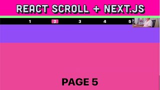 React single page smooth scroll  Next js simple tutorial [upl. by Ylsew222]