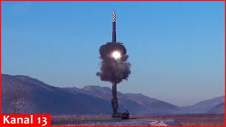 North Korea airs video of newest Hwasong18 ICBM launch [upl. by Oloap305]