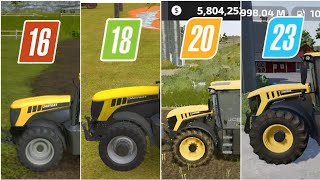 Fs 16 Vs Fs 18 Vs Fs 20 Vs Fs 23  JCB Tractor  Timelapse farmingsimulator [upl. by Everrs]