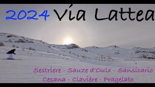 Vialattea Sestriere  2024  Teaching My Girlfriend How to Ski [upl. by Niwri]