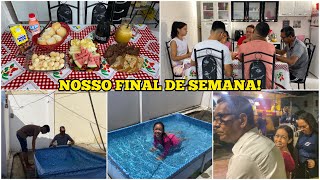 FINAL DE SEMANA EM FAMÍLIA  CAFÉ DA MANHÃ PISCINA E FESTIVIDADE DA IGREJA 💖  Mãe Aos 13 [upl. by Ainafetse]