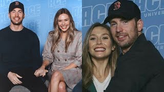 chrizzie  funny chris evans and elizabeth olsen moments [upl. by Edyak294]