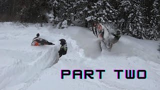 DEEP POWDER DITCH BANGING  850 FREERIDESUMMIT Part 2 [upl. by Fondea]