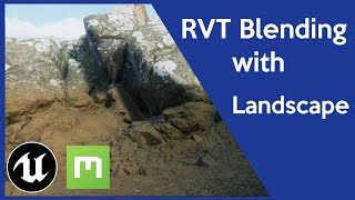 Runtime Virtual Texture RVT Blending with a Megascan Landscape in Unreal Engine 4 [upl. by Vihs271]